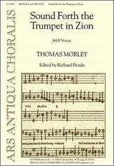 Sound Forth the Trumpet in Zion SAB choral sheet music cover